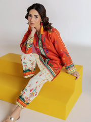 RajBari Amal Summer Prints Exclusive 2Pc Unstitched Lawn Suit D-04