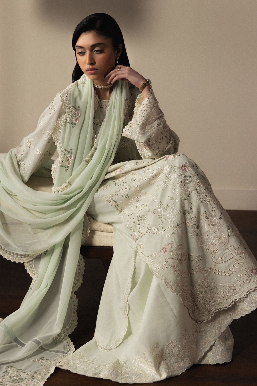 Zara Shahjahan Satori Stillness & Luxury Unstitched Lawn 3Pc Suit D-04 AOIHA