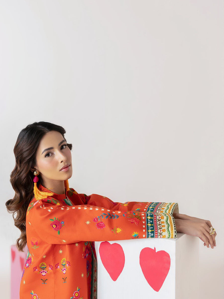 RajBari Amal Summer Prints Exclusive 2Pc Unstitched Lawn Suit D-04
