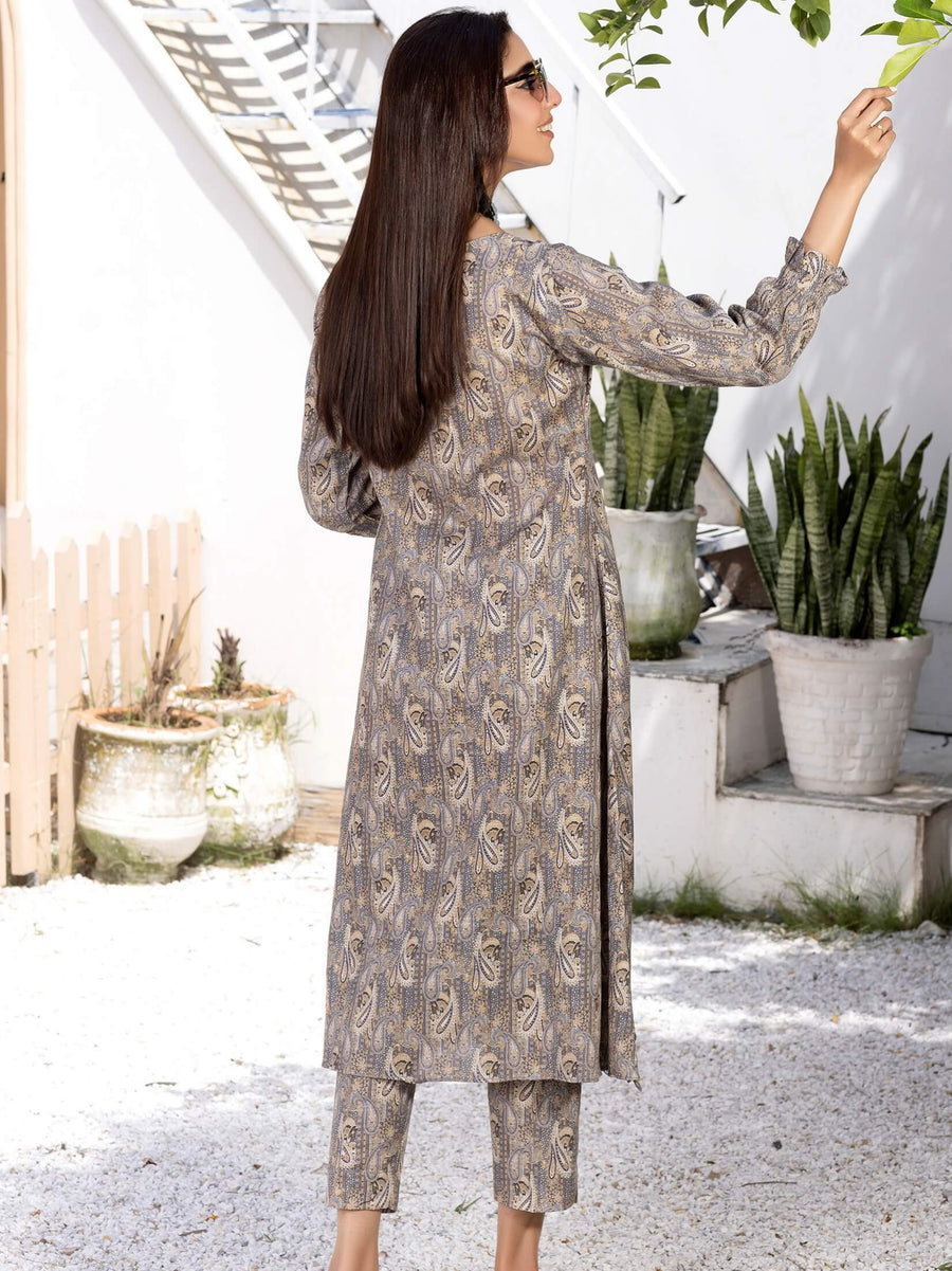Andaaz by Manizay Prints Slub Khaddar Unstitched 2 Piece Suit D-04