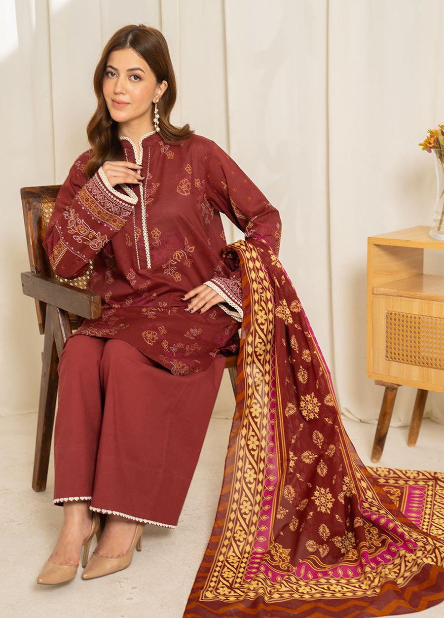 Coco by Zara Shahjahan Sule Printed Lawn Unstitched 3Pc Suit D-10