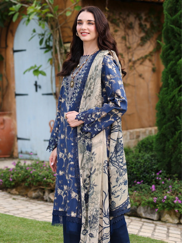 Rang Rasiya Lifestyle Embroidered Lawn Unstitched 3Pc Suit D-04 Charlotte
