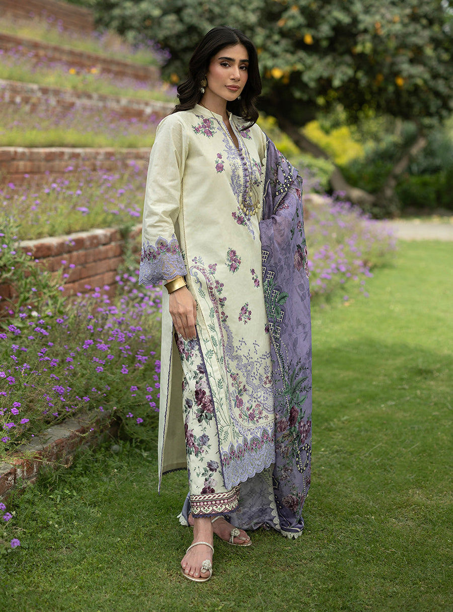 Zainab Chottani Luxe Lawn Unstitched Embroidered 3Pc Suit D-04 Kyra