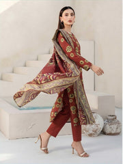 Fiza Noor Digital Printed Marina Unstitched 3Pc Suit D-04
