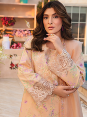 Rang Rasiya Florence Embroidered Lawn Unstitched 3Pc Suit D-04 MINAHIL