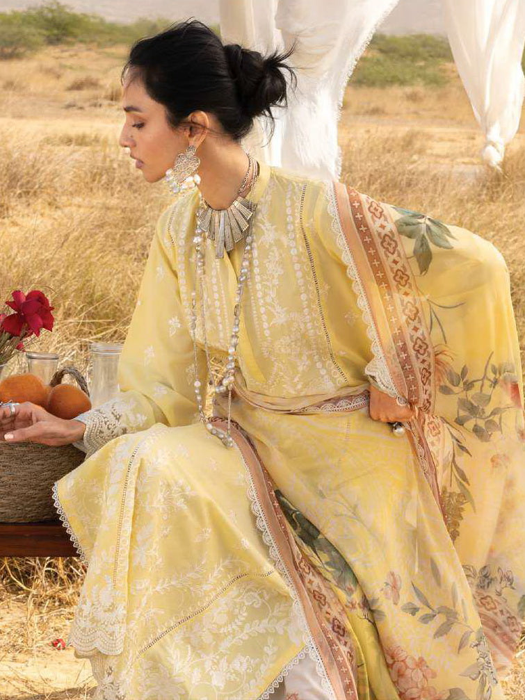 Zainab Chottani Embroidered Lawn Unstitched 3Pc Suit D-04 Mahyr