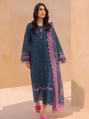 Rang Rasiya Premium Embroidered Lawn Unstitched 3Pc Suit D-04 OCEAN