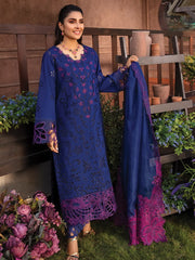 Rang Rasiya Premium Embroidered Lawn Unstitched 3Pc Suit D-04 ZARA