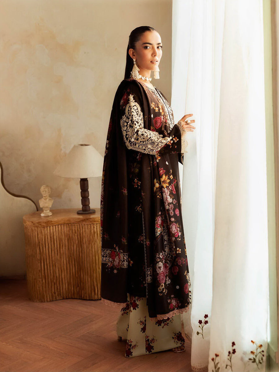 Nissa by RajBari Premium Embroidered Marina Unstitched 3Pc Suit D-04