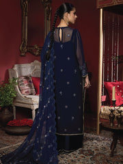 Heer by Humdum Embroidered Chiffon Unstitched 3PC Suit HR-04