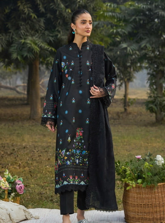 Raha by RajBari Summer Print Exclusive Lawn Unstitched 3Pc Suit D-04