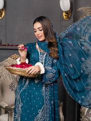Manizay Talash Premium Embroidered Lawn Unstitched 3Pc Suit D-04