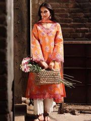 RajBari Nissa Floral Symphony Embroidered Lawn Unstitched 3Pc Suit D-04