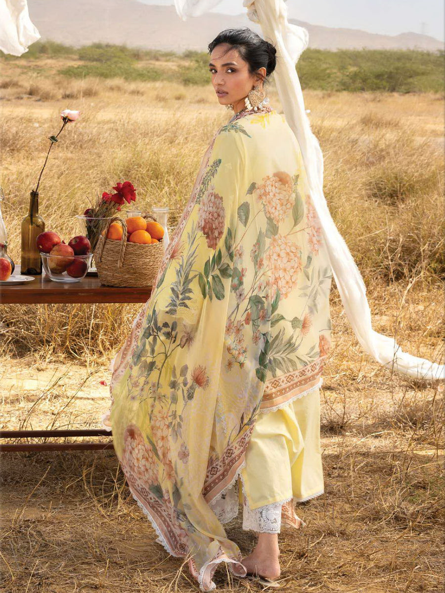 Zainab Chottani Embroidered Lawn Unstitched 3Pc Suit D-04 Mahyr