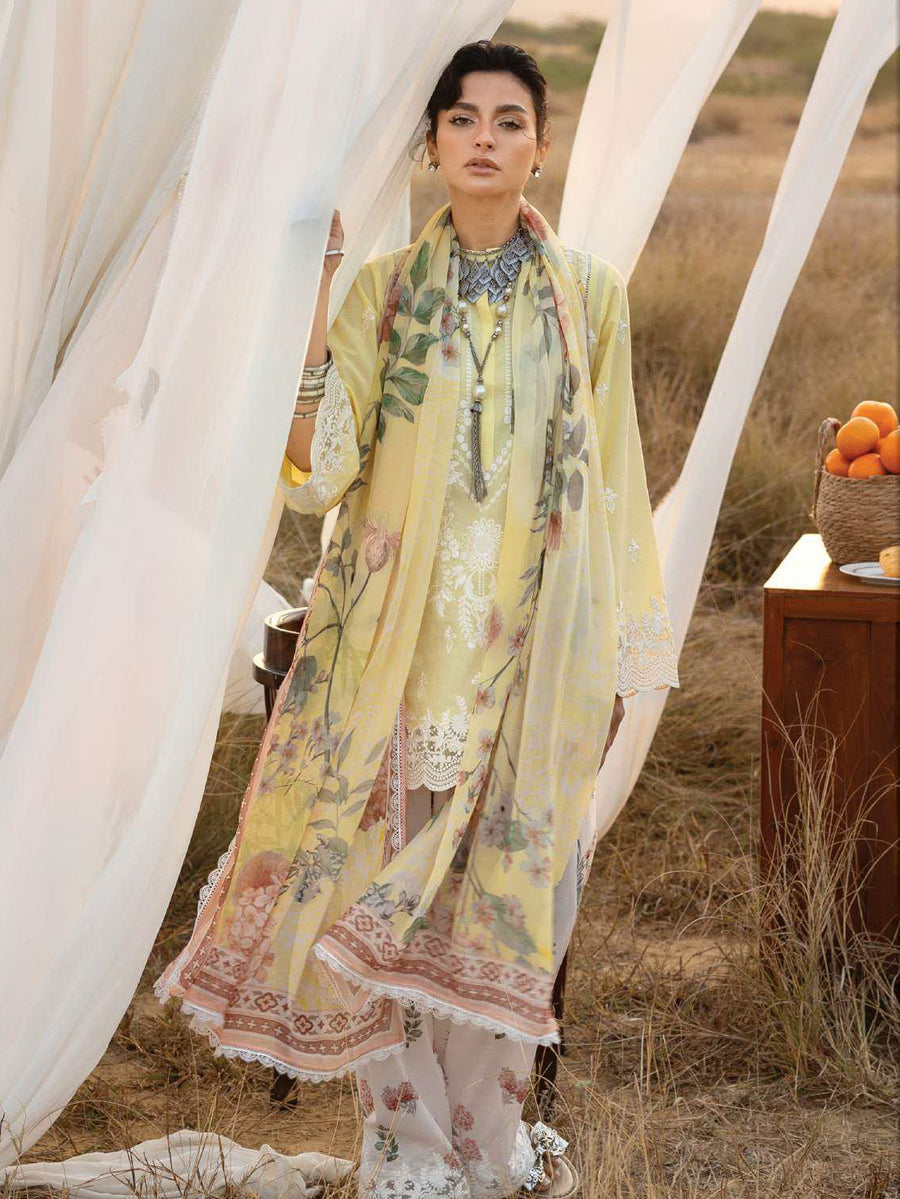 Zainab Chottani Embroidered Lawn Unstitched 3Pc Suit D-04 Mahyr