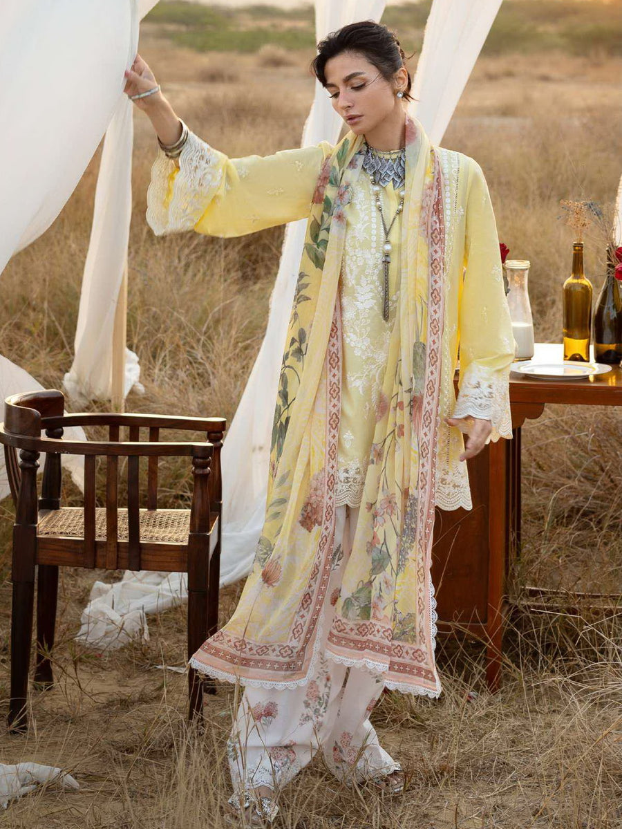Zainab Chottani Embroidered Lawn Unstitched 3Pc Suit D-04 Mahyr