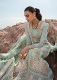 Saira Shakira Embroidered Lawn Unstitched 3Pc Suit D-04A Dove's Song - Opel
