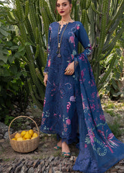 Saira Shakira Bloom Embroidered Lawn Unstitched 3Pc Suit D-04A ZELIE