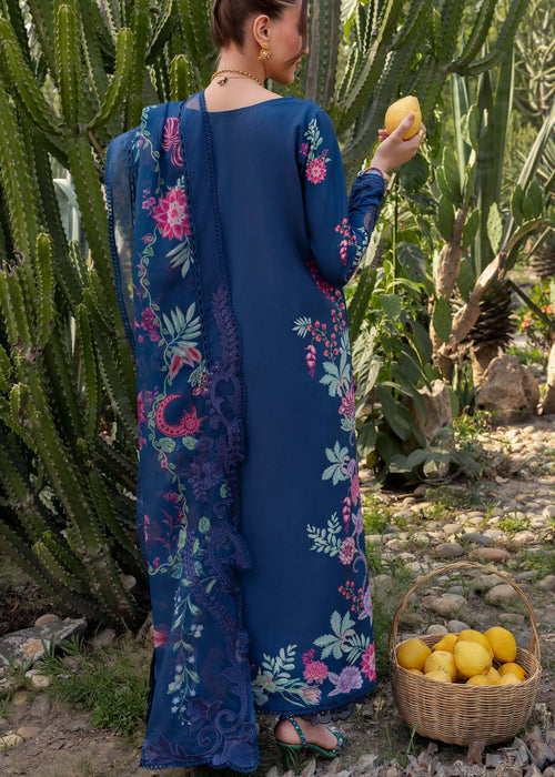 Saira Shakira Bloom Embroidered Lawn Unstitched 3Pc Suit D-04A ZELIE