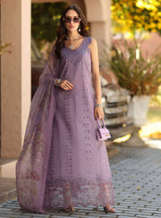 Noor by Saadia Asad Luxe Chikankari Unstitched Lawn 3Pc Suit D4-A