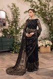 House of Nawab Azalea Embroidered Net Unstitched Saree D-04 DOUHA