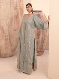 House of Nawab Miorah Embroidered Organza Unstitched 3Pc Suit D-04 IVAAN - A