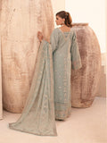 House of Nawab Miorah Embroidered Organza Unstitched 3Pc Suit D-04 IVAAN - A