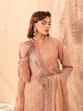 House of Nawab Miorah Embroidered Organza Unstitched 3Pc Suit D-04 IVAAN - B