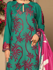 Rang Rasiya Carnation Embroidered Lawn Unstitched 3Pc Suit D-04 Mia