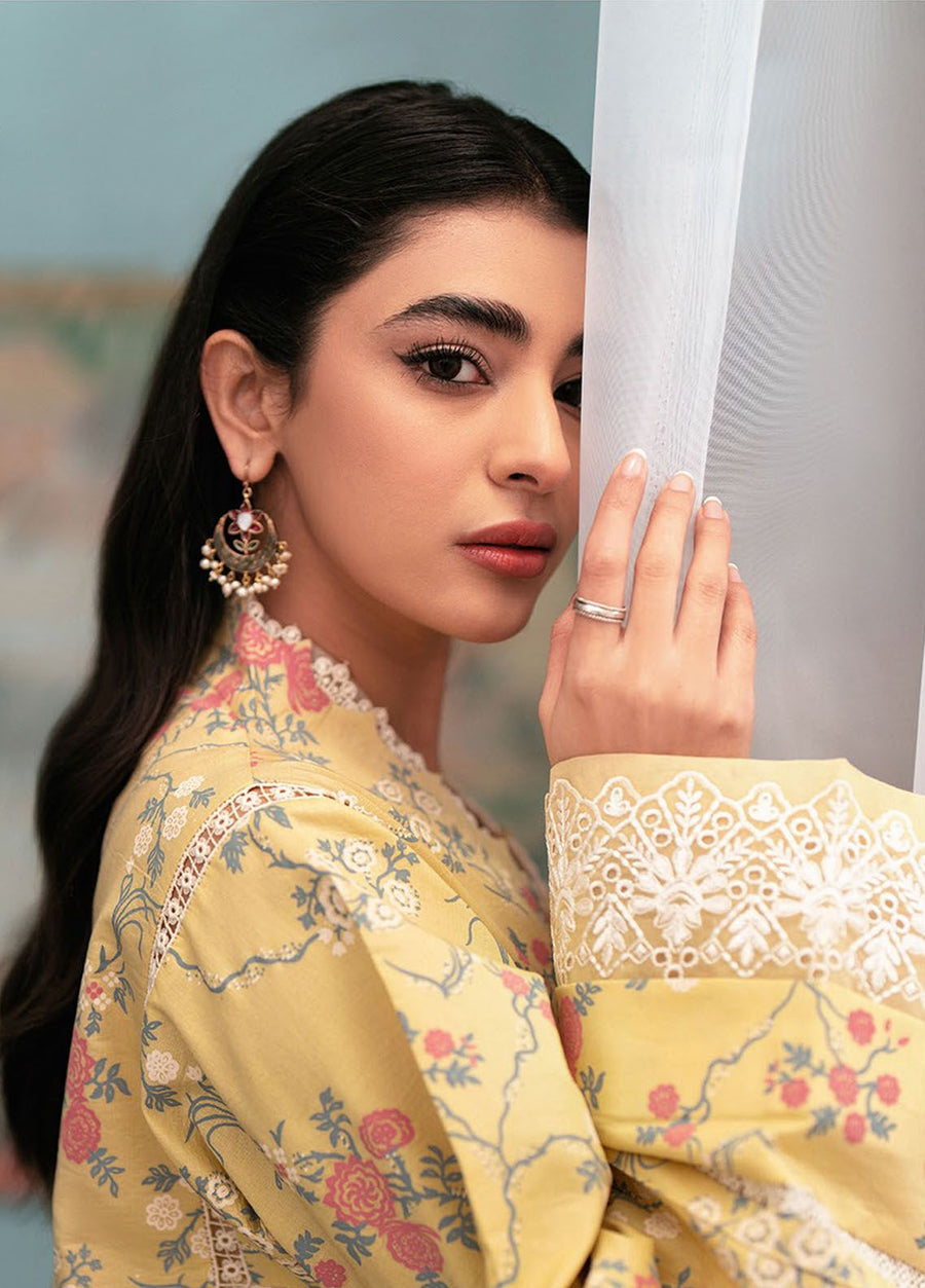 Seran Afsanah Embroidered Lawn Unstitched 3Pc Suit D-04 NEHAN