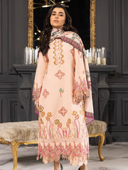 Rang Rasiya Carnation Embroidered Khaddar Unstitched 3Pc Suit D-04
