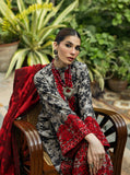 Zainab Chottani Embroidered Herringbone Unstitched 3Pc Suit D-04 Zemestan