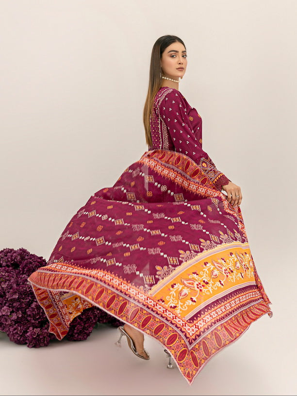 Sundas by Al Kareem Sapna Digital Printed Lawn Unstitched 3Pc Suit D-04