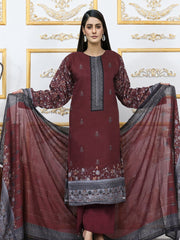 Shaista Digital Printed Viscose Unstitched 3 Piece Suit D-04
