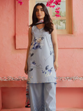 Coco Prints by Zara Shahjahan Unstitched Lawn 3Pc Suit D-04 BLUEBERRY