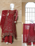 Malika Shahnaz Festive Vol-02 Unstitched Chiffon 3 Piece Suit Design-04