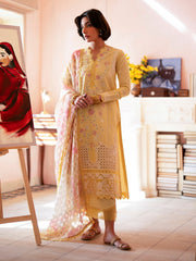 Seran Jahaan Unstitched Eid Edit Embroidered Lawn 3Pc Suit D-04 Aliyan