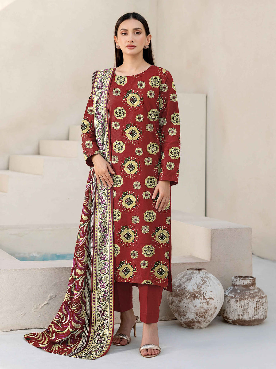 Fiza Noor Digital Printed Marina Unstitched 3Pc Suit D-04