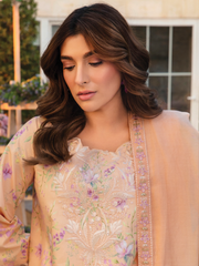 Rang Rasiya Florence Embroidered Lawn Unstitched 3Pc Suit D-04 MINAHIL