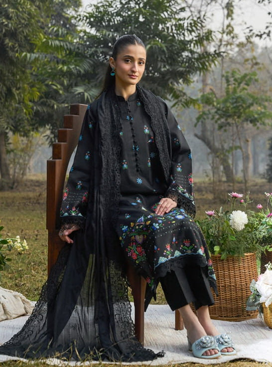 Raha by RajBari Summer Print Exclusive Lawn Unstitched 3Pc Suit D-04
