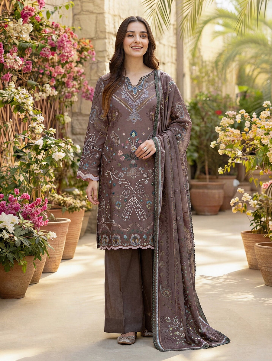 Zync by Florent Exclusive Prints Lawn Unstitched 3Pc Suit FEP-04