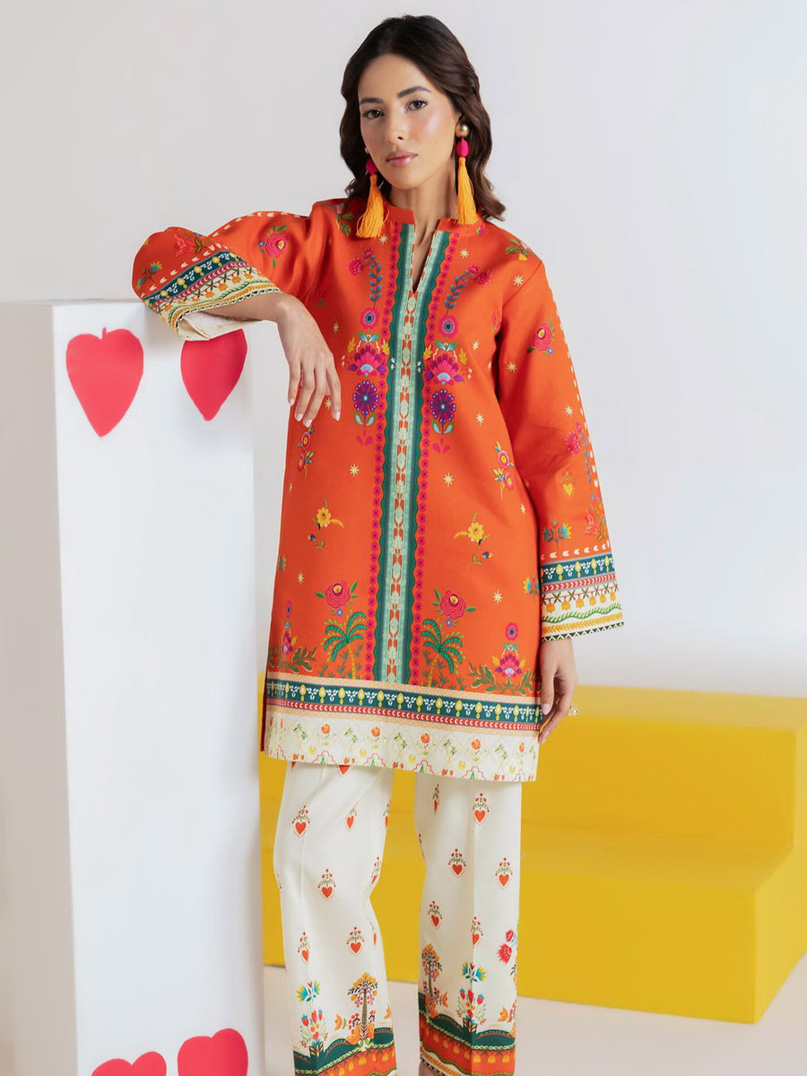 RajBari Amal Summer Prints Exclusive 2Pc Unstitched Lawn Suit D-04
