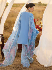 Zainab Chottani Embroidered Lawn Unstitched 3Pc Suit D-05 Azule