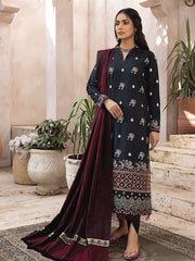 ELAK by Humdum Unstitched Embroidered Khaddar 3Pc Suit EL-05