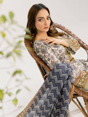 Sundas By Al Kareem Premium Printed Lawn Unstitched 3Pc Suit D-05