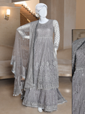 Malika Shahnaz Festive Vol-02 Unstitched Net 3 Piece Suit Design-05
