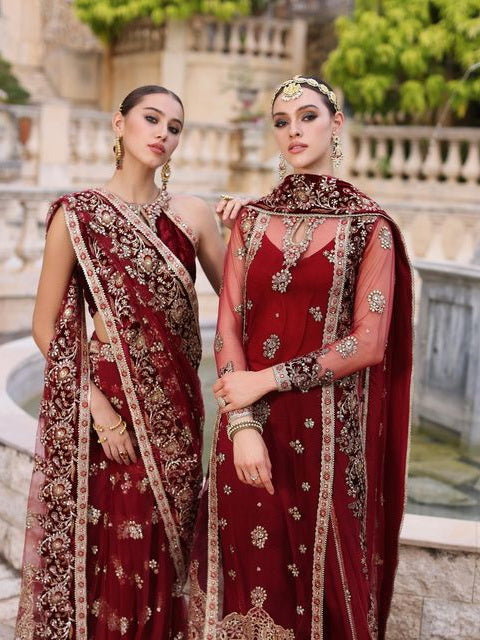 Noor Kaani by Saadia Asad Embroidered Net Unstitched 3Pc Suit D-05
