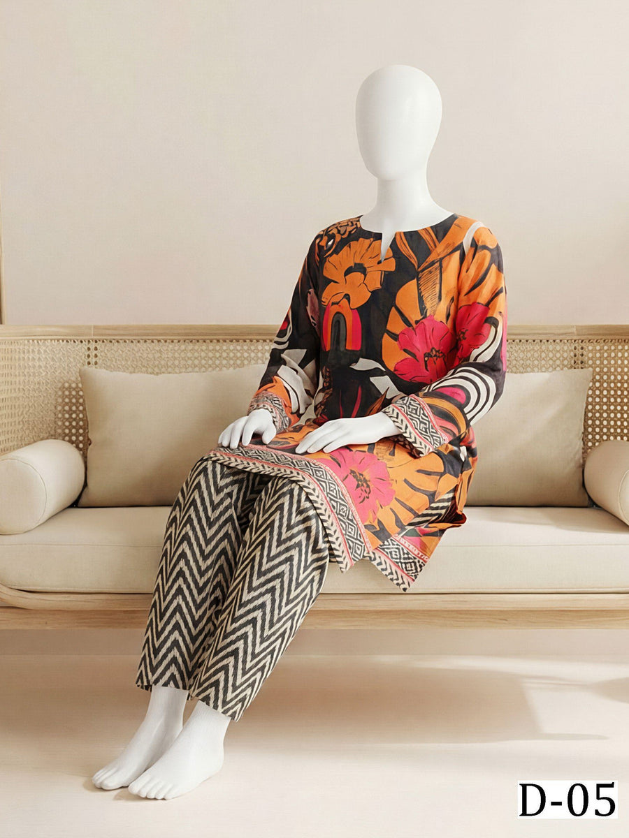 Ittehad Daily Afairs Printed Lawn Unstitched 2Pc Suit D-07