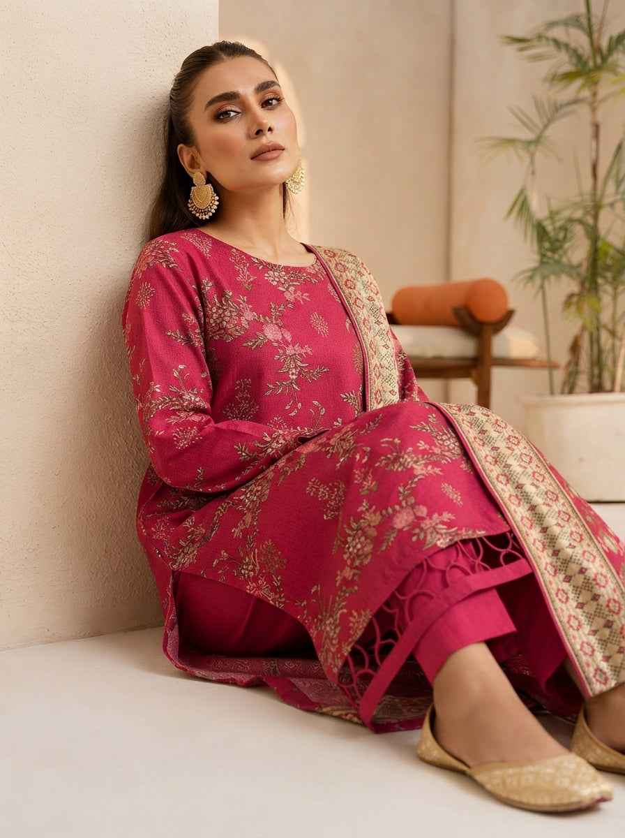 Fiza Noor Digital Printed Marina Unstitched 3Pc Suit D-05