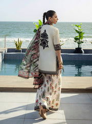 Zainab Chottani Tahra Embroidered Lawn Unstitched 3Pc Suit D-05 AZUREH